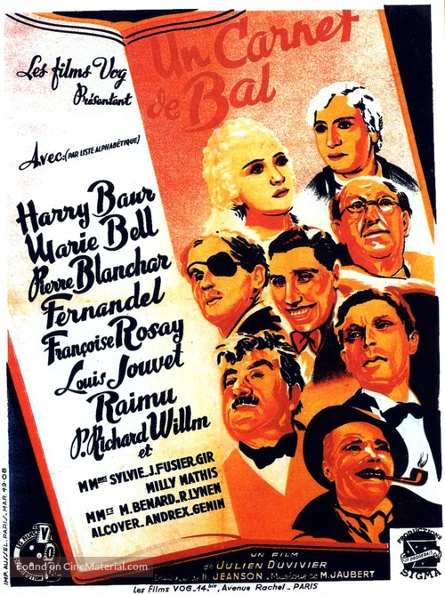 Un carnet de bal - French Movie Poster