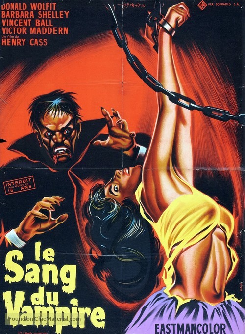 Blood of the Vampire - French Movie Poster