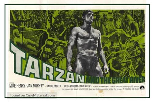 Tarzan and the Great River - British Movie Poster