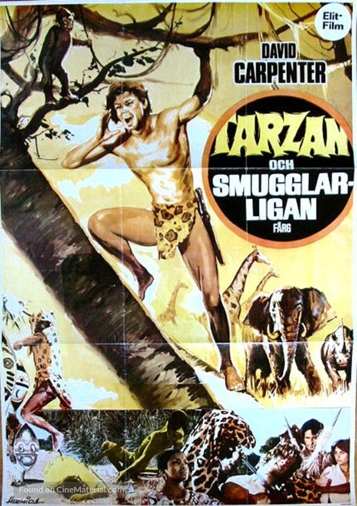 Tarz&aacute;n en las minas del rey Salom&oacute;n - Swedish Movie Poster