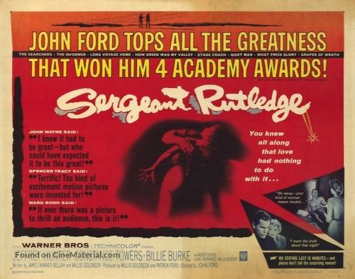 Sergeant Rutledge - British Movie Poster
