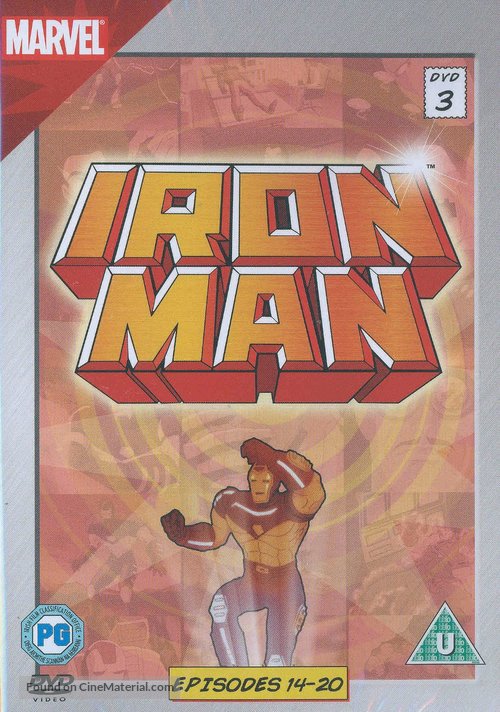 &quot;Iron Man&quot; - British DVD movie cover