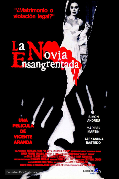 La novia ensangrentada - Spanish Video release movie poster