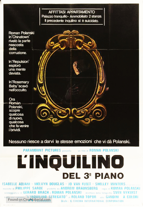 Le locataire - Italian Movie Poster