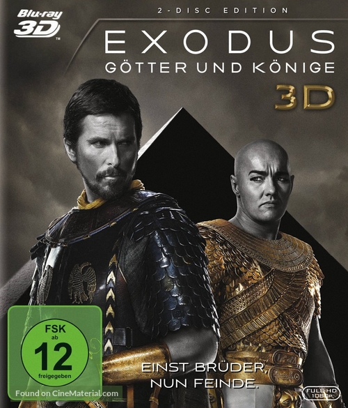 Exodus: Gods and Kings - German Blu-Ray movie cover