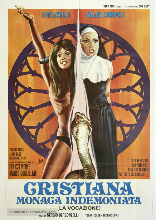 Cristiana monaca indemoniata - Italian Movie Poster