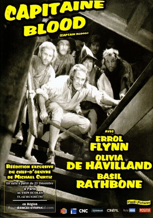 Captain Blood - French Re-release movie poster