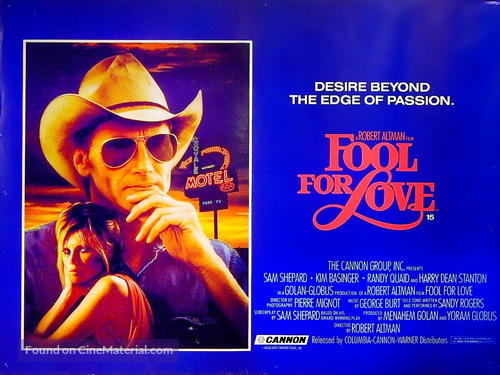 Fool for Love - British Movie Poster