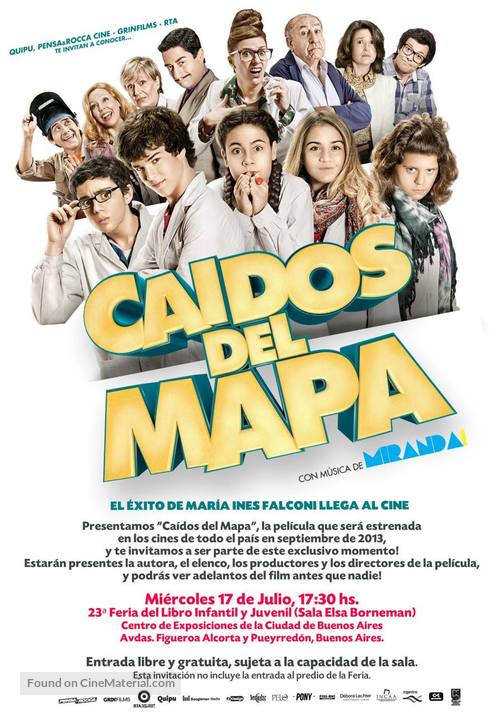 Ca&iacute;dos del mapa - Chilean Movie Poster