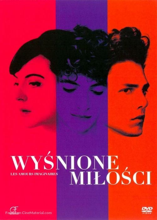 Les amours imaginaires - Polish DVD movie cover