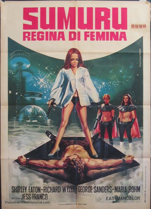 Die sieben M&auml;nner der Sumuru - Italian Movie Poster