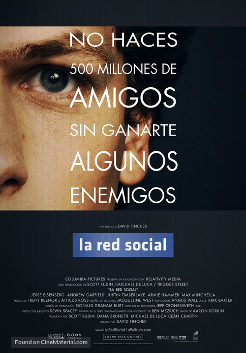 The Social Network - Spanish Movie Poster