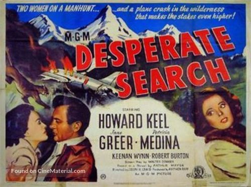 Desperate Search - British Movie Poster