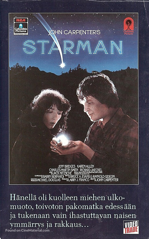 Starman - Finnish VHS movie cover