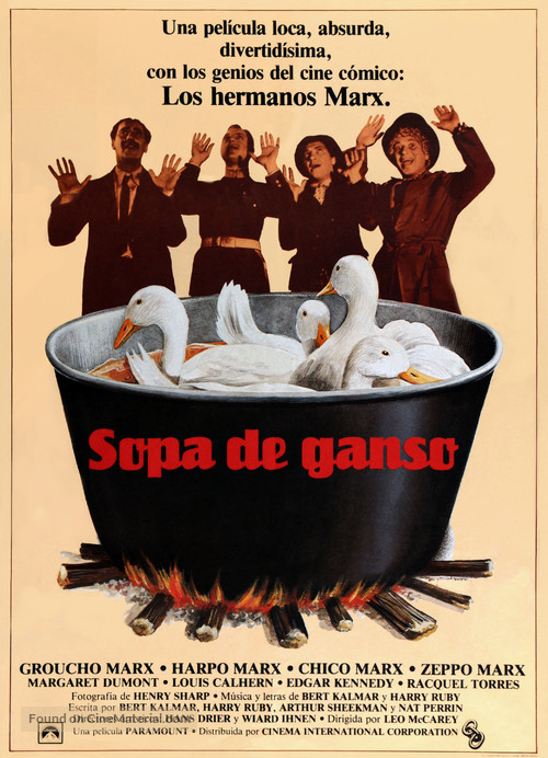 Duck Soup - Spanish Movie Poster