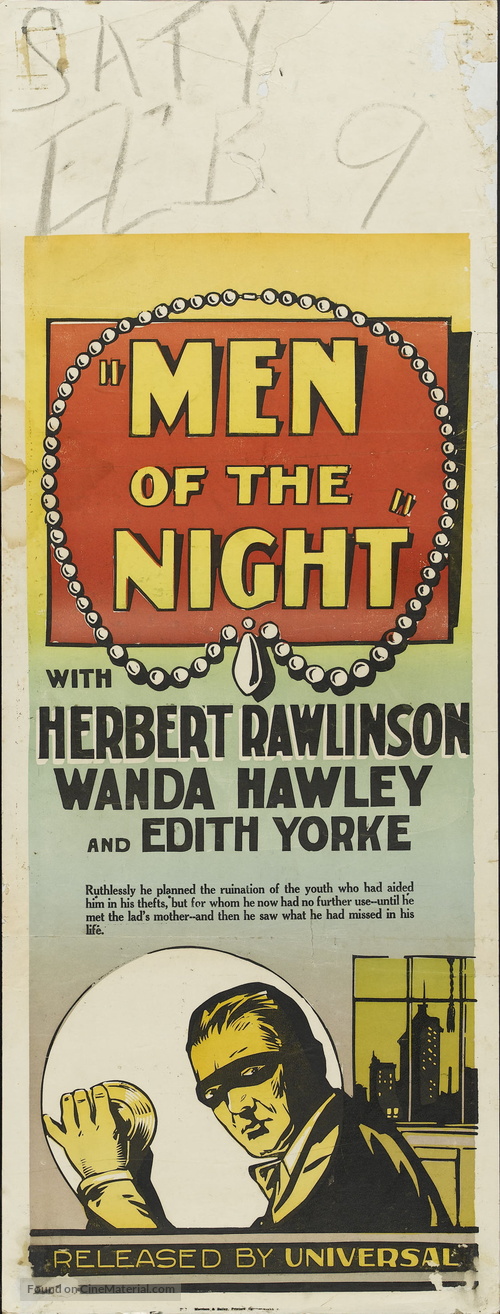 Men of the Night - Australian Movie Poster