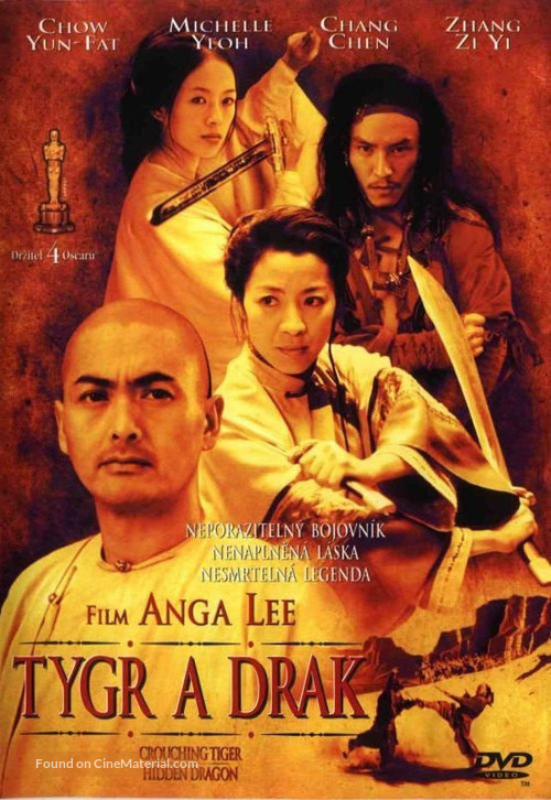 Wo hu cang long - Czech DVD movie cover