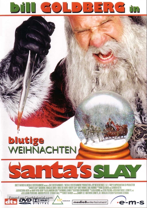 Santa&#039;s Slay - German DVD movie cover