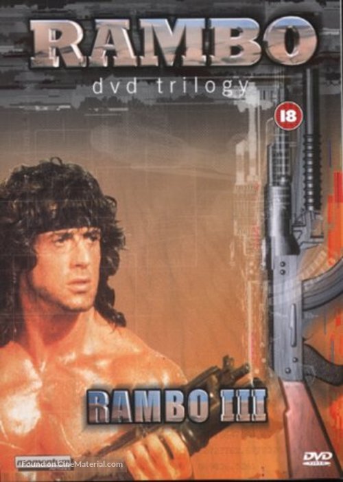 Rambo III - British DVD movie cover