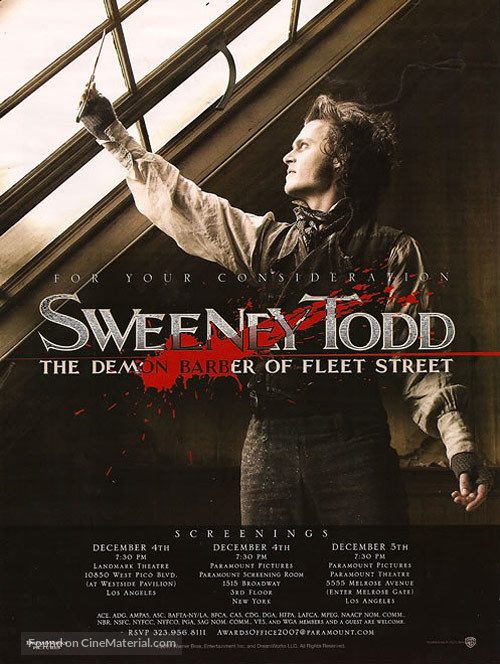 Sweeney Todd: The Demon Barber of Fleet Street - Movie Poster