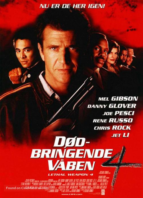 Lethal Weapon 4 - Norwegian Movie Poster