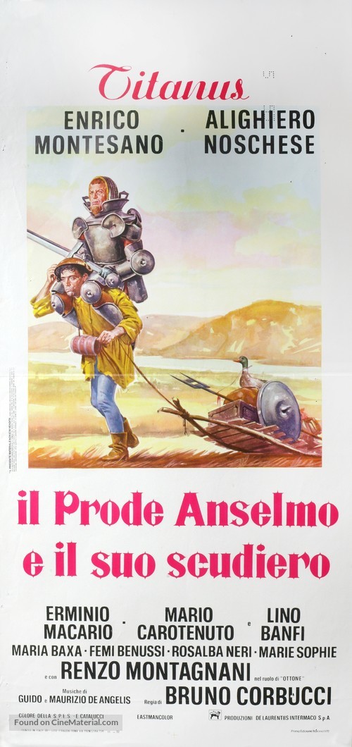 Il prode Anselmo e il suo scudiero - Italian Movie Poster