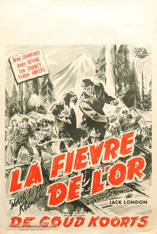 North to the Klondike - Belgian Movie Poster