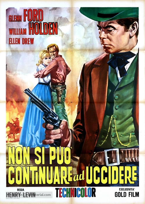 The Man from Colorado - Italian Movie Poster