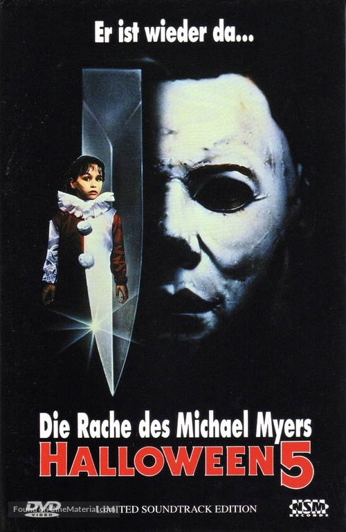 Halloween 5: The Revenge of Michael Myers - Austrian DVD movie cover