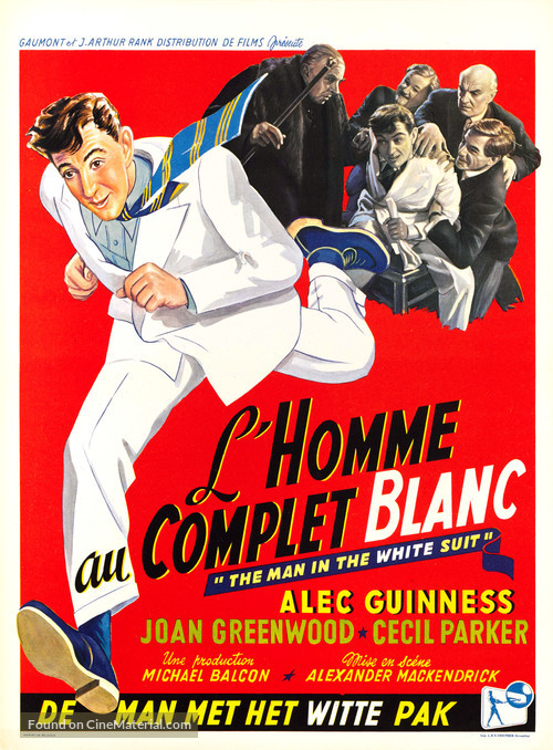 The Man in the White Suit - Belgian Movie Poster