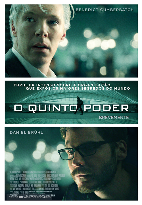 The Fifth Estate - Portuguese Movie Poster