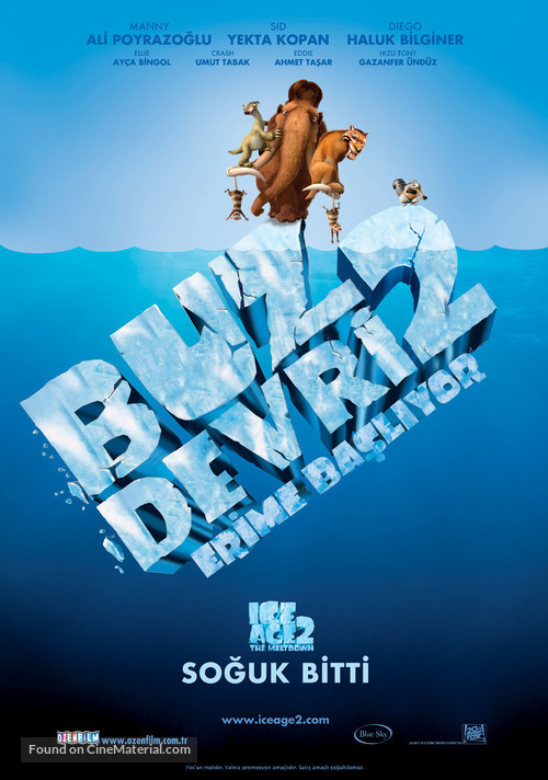 Ice Age: The Meltdown - Turkish Movie Poster