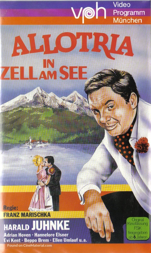 Allotria in Zell am See - German VHS movie cover