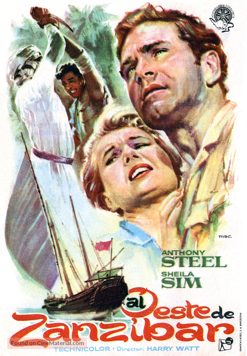 West of Zanzibar - Spanish Movie Poster