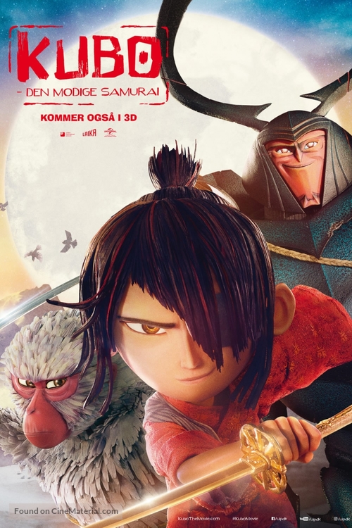 Kubo and the Two Strings - Danish Movie Poster