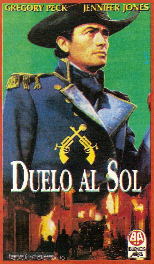 Duel in the Sun - Argentinian VHS movie cover