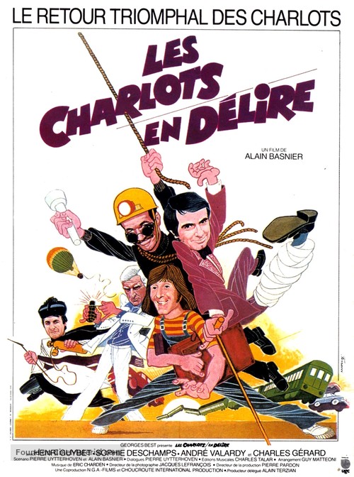 Charlots en d&egrave;lire, Les - French Movie Poster