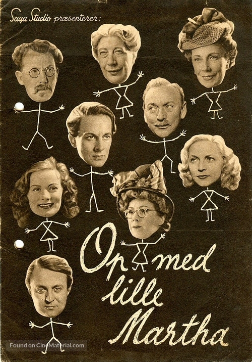 Op med lille Martha - Danish Movie Poster