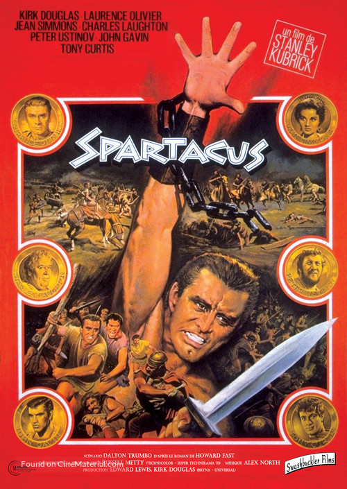 Spartacus - French Re-release movie poster