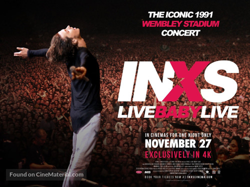 INXS: Live Baby Live - British Movie Poster