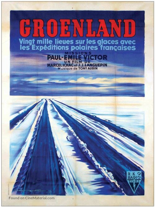 Groenland, vingt mille lieues sur les glaces - French Movie Poster