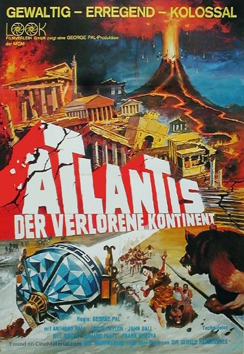 Atlantis, the Lost Continent - German Movie Poster