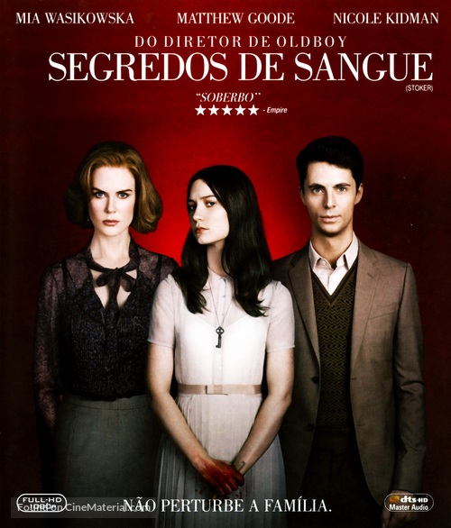 Stoker - Brazilian Blu-Ray movie cover