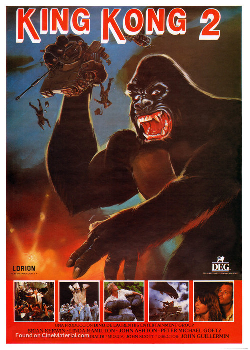 King Kong Lives - Spanish Movie Poster