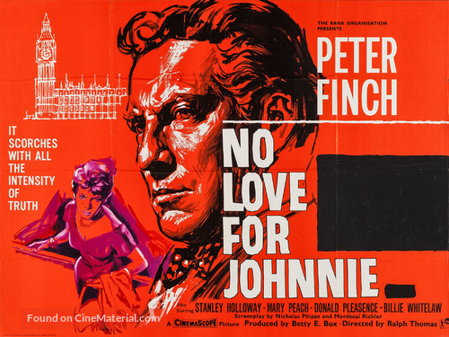 No Love for Johnnie - British Movie Poster