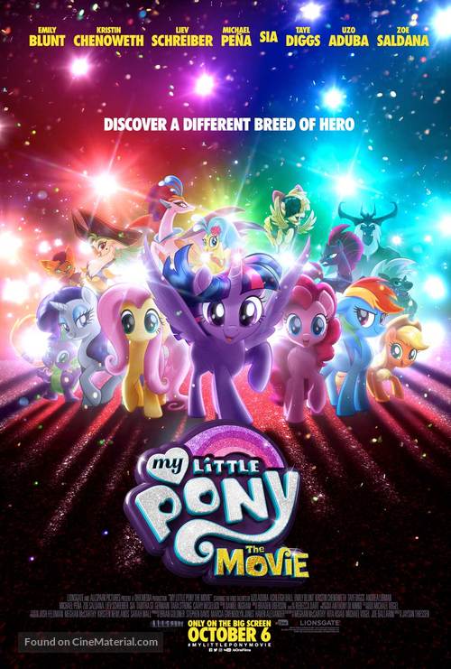 My Little Pony : The Movie - Canadian Movie Poster