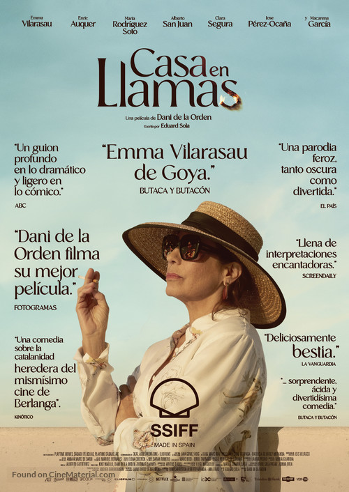 Casa en flames - Spanish Movie Poster