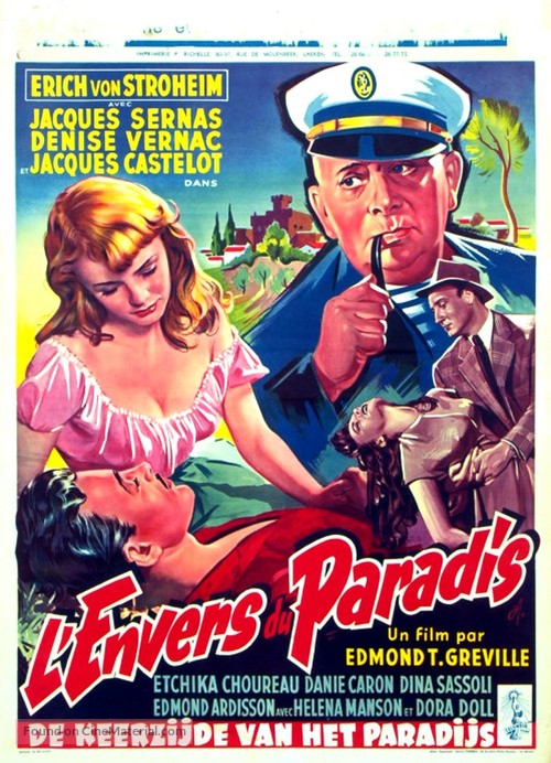 L&#039;envers du paradis - Belgian Movie Poster
