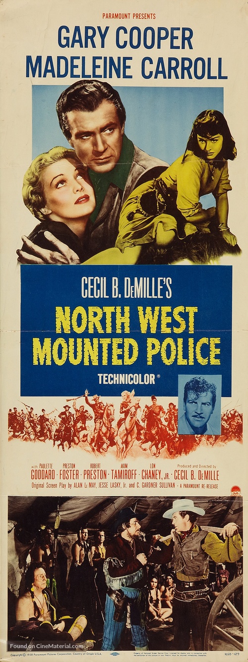 North West Mounted Police - Movie Poster