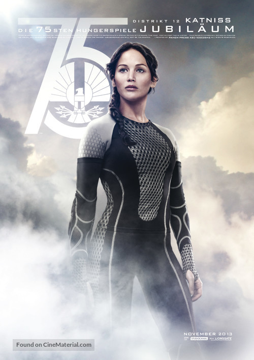The Hunger Games: Catching Fire - German Movie Poster
